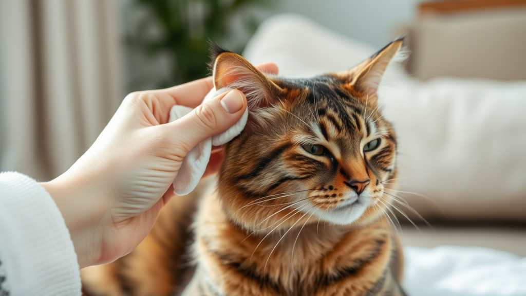 cat ear cleaning